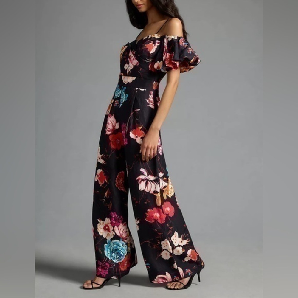 Anthropologie Ranna Gill Off-The-Shoulder Jumpsuit